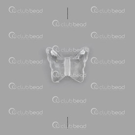 1103-0417-01 - Acrylic butterfly bead, 1.5×1.6×0.6 1.8 Hole white 84gram/appro 160 pcs 1103-0417-01,Clearance by Category,Acrylic Beads,montreal, quebec, canada, beads, wholesale