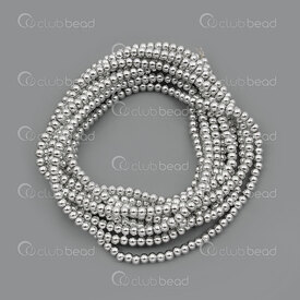 1103-0499-0301 - Acryliic Bead Round 3mm Silver (approx. 700pcs) !Limited Quantity! 1String 1103-0499-0301,Billes acrylique,montreal, quebec, canada, beads, wholesale