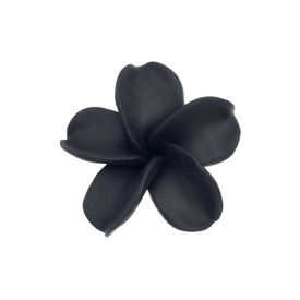 *1104-0110-01 - Polymer Clay Bead Flower 40MM Black 20pcs *1104-0110-01,Clearance by Category,Others,40MM,Bead,Other,Polymer Clay,40MM,Flower,Flower,Black,Black,China,20pcs,montreal, quebec, canada, beads, wholesale