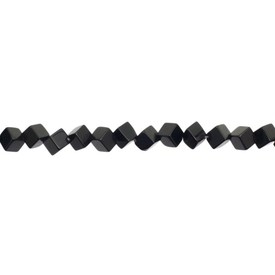 *1105-0001 - Ceramic Bead Square 8mm Black 16'' String *1105-0001,montreal, quebec, canada, beads, wholesale