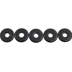 *1105-0009 - Ceramic Bead Round Donut 30MM Black 16'' String *1105-0009,Bead,Natural,Ceramic,30MM,Round Donut,Black,Black,China,16'' String,montreal, quebec, canada, beads, wholesale