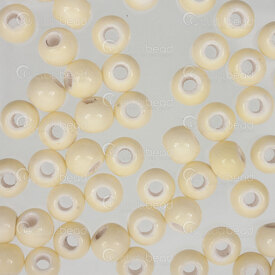 1105-0101-0601 - ceramic bead round 6mm beige 2mm hole 50pcs 1105-0101-0601,1105-0,montreal, quebec, canada, beads, wholesale