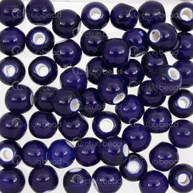 1105-0101-0827 - Céramique Bille Rond 8mm Bleu Royal 50pcs 1105-0101-0827,Billes,Céramique,montreal, quebec, canada, beads, wholesale