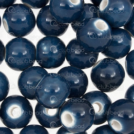 1105-0101-1005 - ceramic bead round 10mm navy 50pcs 1105-0101-1005,Bleu marin,montreal, quebec, canada, beads, wholesale