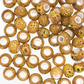 1105-0102-0611 - glazed ceramic bead round 6mm yellow 50pcs 1105-0102-0611,montreal, quebec, canada, beads, wholesale
