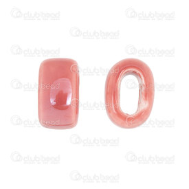 1105-0801-1807 - ceramic spacer ring 18.5x13mm dark pink inner 11x5mm 10pcs 1105-0801-1807,Beads,Ceramic,montreal, quebec, canada, beads, wholesale