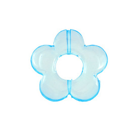 *DB-1106-0430-03 - Plastic Bead Flower Donut 30MM Turquoise Transparent 20pcs *DB-1106-0430-03,30MM,Bead,Plastic,Plastic,30MM,Flower,Flower,Donut,Turquoise,Transparent,China,Dollar Bead,20pcs,montreal, quebec, canada, beads, wholesale