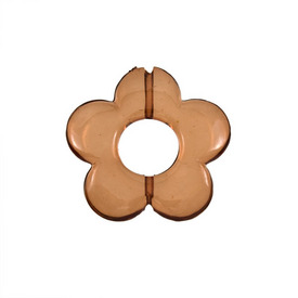 *DB-1106-0430-07 - Plastic Bead Flower Donut 30MM Brown Transparent 20pcs *DB-1106-0430-07,20pcs,Plastic,Bead,Plastic,Plastic,30MM,Flower,Flower,Donut,Brown,Transparent,China,Dollar Bead,20pcs,montreal, quebec, canada, beads, wholesale