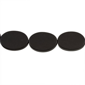 *1106-0490-01 - Resin Bead Oval 20X28MM Black 14pcs String India *1106-0490-01,Beads,Resin,Bead,Resin,20X28MM,Oval,Black,Black,India,14pcs String,montreal, quebec, canada, beads, wholesale