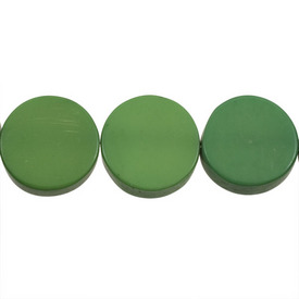 *1106-0494-05 - Resin Bead Coin 20MM Green 20pcs String India *1106-0494-05,Clearance by Category,Resin,Bead,Resin,20MM,Round,Coin,Green,Green,India,20pcs String,montreal, quebec, canada, beads, wholesale