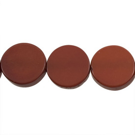 *1106-0494-07 - Resin Bead Coin 20MM Brown 20pcs String India *1106-0494-07,Beads,Resin,Bead,Resin,20MM,Round,Coin,Brown,Brown,India,20pcs String,montreal, quebec, canada, beads, wholesale