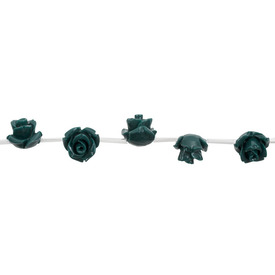 *DB-1106-0561-07 - Plastic Bead Flower Flat Back 10MM Emerald 16'' String *DB-1106-0561-07,Plastic,16'' String,Bead,Plastic,Plastic,10mm,Flower,Flower,Flat Back,Green,Emerald,China,Dollar Bead,16'' String,montreal, quebec, canada, beads, wholesale