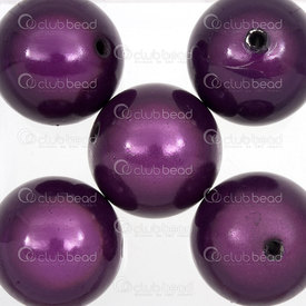 1106-0859-2503 - Plastic Bead Round 25MM Purple Miracle 6pcs 1106-0859-2503,montreal, quebec, canada, beads, wholesale