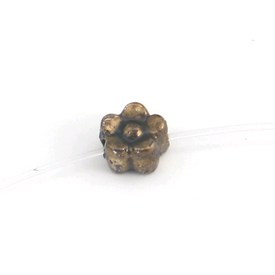 A-1106-2301-AC - Plastic Bead Metallized Flower 6MM Antique Copper 570pcs A-1106-2301-AC,montreal, quebec, canada, beads, wholesale