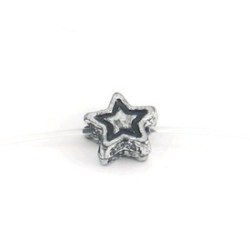 A-1106-2307-AN - Plastic Bead Metallized Star 3X7MM Antique Nickel 590pcs A-1106-2307-AN,montreal, quebec, canada, beads, wholesale