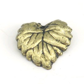 *M-1106-2325-AG - Plastic Bead Metallized Leaf 15MM Antique Gold 500gr *M-1106-2325-AG,Beads,Plastic,Metallic,Leaf,Bead,Metallized,Plastic,Plastic,15MM,Leaf,Gold,Antique,China,500gr,montreal, quebec, canada, beads, wholesale
