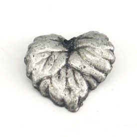 *M-1106-2325-AN - Plastic Bead Metallized Leaf 15MM Antique Nickel 500gr *M-1106-2325-AN,Beads,Plastic,500gr,Bead,Metallized,Plastic,Plastic,15MM,Leaf,Grey,Nickel,Antique,China,500gr,montreal, quebec, canada, beads, wholesale