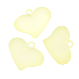 *DB-1106-9014-141 - Plastic Bead Heart 25X30MM Neon Yellow Matt 1 Loop 15pcs *DB-1106-9014-141,Bead,Plastic,Plastic,25X30MM,Heart,Heart,Yellow,Yellow,Neon,Matt,1 Loop,Dollar Bead,15pcs,montreal, quebec, canada, beads, wholesale