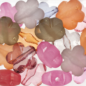 *DB-1106-9019-19 - Plastic Bead Assortment Flower 11X21MM Mix 1 Bag  Limited Quantity! *DB-1106-9019-19,Beads,Plastic,Bead,Assortment,Plastic,Plastic,11X21MM,Flower,Flower,Mix,Mix,China,Dollar Bead,1 Bag,montreal, quebec, canada, beads, wholesale