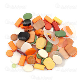 1106-9099-MIX5 - Resin Bead Assorted Color-Shape-Size 1bag (approx.300gr) 1106-9099-MIX5,New Products,montreal, quebec, canada, beads, wholesale