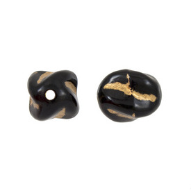 *DB-1106-9113 - Bille de Plastique Baril Torsadé 12X15MM Noir Centre Doré 1 Boîte (App. 38pcs) *DB-1106-9113,Billes,Plastique,Lots,1 Boîte,Bille,Plastique,Plastique,12X15MM,Baril,Torsadé,Noir,Centre Doré,Chine,Dollar Bead,montreal, quebec, canada, beads, wholesale