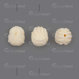 1106-9155-01 - Imitation Tagua Seed Bead Buddha Hand 18x14.5mm 1.5mm hole 5pcs 1106-9155-01,imitation,montreal, quebec, canada, beads, wholesale
