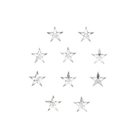 *1106-9913 - Plastic Cabochon Star 8MM Crystal 5x120pcs *1106-9913,montreal, quebec, canada, beads, wholesale