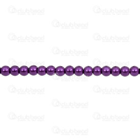 1107-0900-11 - Glass Bead Pearl Round 4MM Eggplant 32in String (app 140pcs) 1107-0900-11,Glass,4mm,Bead,Pearl,Glass,Glass,4mm,Round,Round,Mauve,Plum,China,16'' String,montreal, quebec, canada, beads, wholesale