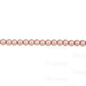 1107-0900-33 - Glass Bead Pearl Round 4MM Taupe 32in String (app 140pcs) 1107-0900-33,GLASS PEARLS,montreal, quebec, canada, beads, wholesale