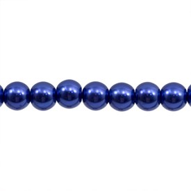 1107-0901-13 - Glass Bead Pearl Round 6MM Dark Purple 16'' String 1107-0901-13,montreal, quebec, canada, beads, wholesale