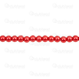 1107-0901-21 - Glass Bead Pearl Round 6mm Red 32in String (app120pcs) 1107-0901-21,Beads,Glass,Pearled,Bead,Pearl,Glass,Glass Pearl,6mm,Round,Round,Red,China,32'' String (app156pcs),montreal, quebec, canada, beads, wholesale