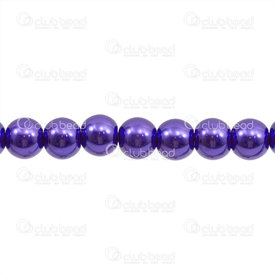 1107-0903-13 - Glass Bead Pearl Round 10MM Dark Purple 16'' String 1107-0903-13,Beads,Glass,10mm,Bead,Pearl,Glass,Glass,10mm,Round,Round,Blue,Dark Purple,China,16'' String,montreal, quebec, canada, beads, wholesale