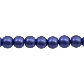 *1107-0910-13 - Glass Bead Pearl Round 4MM Dark Purple Matt 16'' String *1107-0910-13,montreal, quebec, canada, beads, wholesale