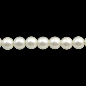 1107-0913-01 - Glass Bead Pearl Round 10MM White Matt 16'' String 1107-0913-01,Bead,Pearl,Glass,Round,Round,White,White,Matt,China,16'' String,montreal, quebec, canada, beads, wholesale