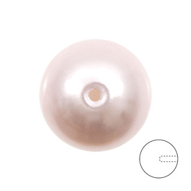 *DB-1107-0922-03 - Plastic Bead Round Half drilled 10mm Pearl Light Pink 1.2mm Hole 12pcs *DB-1107-0922-03,Beads,Plastic,Bead,Plastic,Plastic,10mm,Round,Round,Half drilled,Pink,Pink,Pearl,Light,1.2mm Hole,montreal, quebec, canada, beads, wholesale