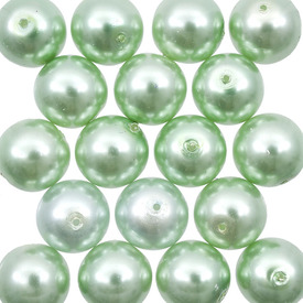 *1107-0999-73 - Czech Glass Bead Pearl Round 14MM Apple Green App. 12 pcs Czech Republic Limited Quantity! *1107-0999-73,Clearance by Category,Glass,Bead,Pearl,Glass,Czech Glass,14MM,Round,Round,Green,Apple Green,Czech Republic,App. 12 pcs,Limited Quantity!,montreal, quebec, canada, beads, wholesale