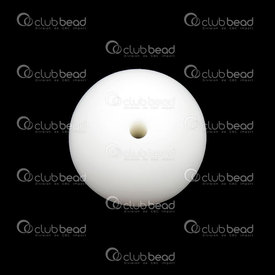 1108-0101-1529 - Silicone Chew Bead Round 15mm White 20pcs for Teething Jewelry 1108-0101-1529,billes de 15mm,montreal, quebec, canada, beads, wholesale