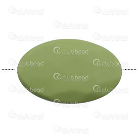 1108-0102-4019 - Silicone Chew Bead Oval Flat 40x25x9mm khaki green 5pcs for Teething Jewelry 1108-0102-4019,1108-0102,montreal, quebec, canada, beads, wholesale