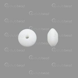 1108-0108-1229 - Silicone Chew Bead Spacer 12x7mm White 20pcs for Teething Jewelry 1108-0108-1229,For teething jewelry,Silicone,montreal, quebec, canada, beads, wholesale