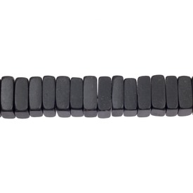 1109-1203-01 - Horn Bead Square Flat 12MM Black 16'' String Philippines 1109-1203-01,montreal, quebec, canada, beads, wholesale
