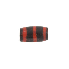 *1109-1392-01 - Bone Bead Tube 6X12MM Black Red Lines 25pcs India *1109-1392-01,Bead,Natural,Bone,6X12MM,Cylinder,Tube,Black,Red Lines,India,25pcs,montreal, quebec, canada, beads, wholesale
