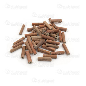 1110-0013-03 - Hazelwood Bead Tube App. 3x14mm Natural 50pcs Quebec 1110-0013-03,Beads,Wood,montreal, quebec, canada, beads, wholesale