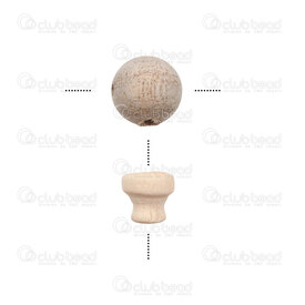 1110-1500-01 - Wood Guru Bead 8mm Camphor Wood 10 sets 1110-1500-01,Clearance by Category,Wood,montreal, quebec, canada, beads, wholesale