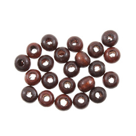 1110-2035-SAC - Wood Bead Round 5MM Mahogany 1 Bag  (App. 695pcs) 1110-2035-SAC,Beads,Wood,Dyed,montreal, quebec, canada, beads, wholesale