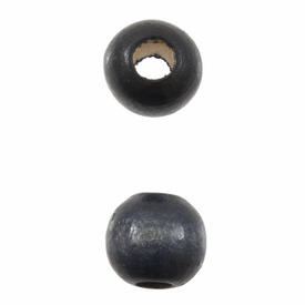 1110-2049-SAC - Wood Bead Round 6MM Navy 1 Box  (App. 1620pcs) 1110-2049-SAC,Beads,Nav,montreal, quebec, canada, beads, wholesale