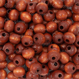 1110-2075-BW - Bille de Bois Rond 8m Brun-Acajou 1 Sac 90gr  (App. 544pcs) 1110-2075-BW,montreal, quebec, canada, beads, wholesale