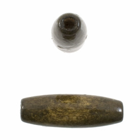 1110-2179-SAC - Wood Bead Rice 8X22MM Olive 1 Box  (App. 180pcs) 1110-2179-SAC,olives,montreal, quebec, canada, beads, wholesale