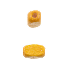1110-2207-SAC - Wood Bead Rectangle 5X8MM Yellow 1 Box  (App. 885pcs) 1110-2207-SAC,bois rectangle,montreal, quebec, canada, beads, wholesale