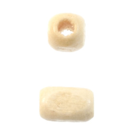 1110-2211-SAC - Wood Bead Rectangle 5X8MM White 90gr 1110-2211-SAC,Billes de bois blanc,montreal, quebec, canada, beads, wholesale