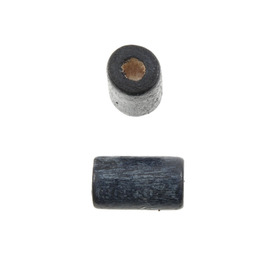 1110-2269-SAC - Wood Bead Cylinder 6X10MM Navy 90gr 1110-2269-SAC,Bille marine,montreal, quebec, canada, beads, wholesale